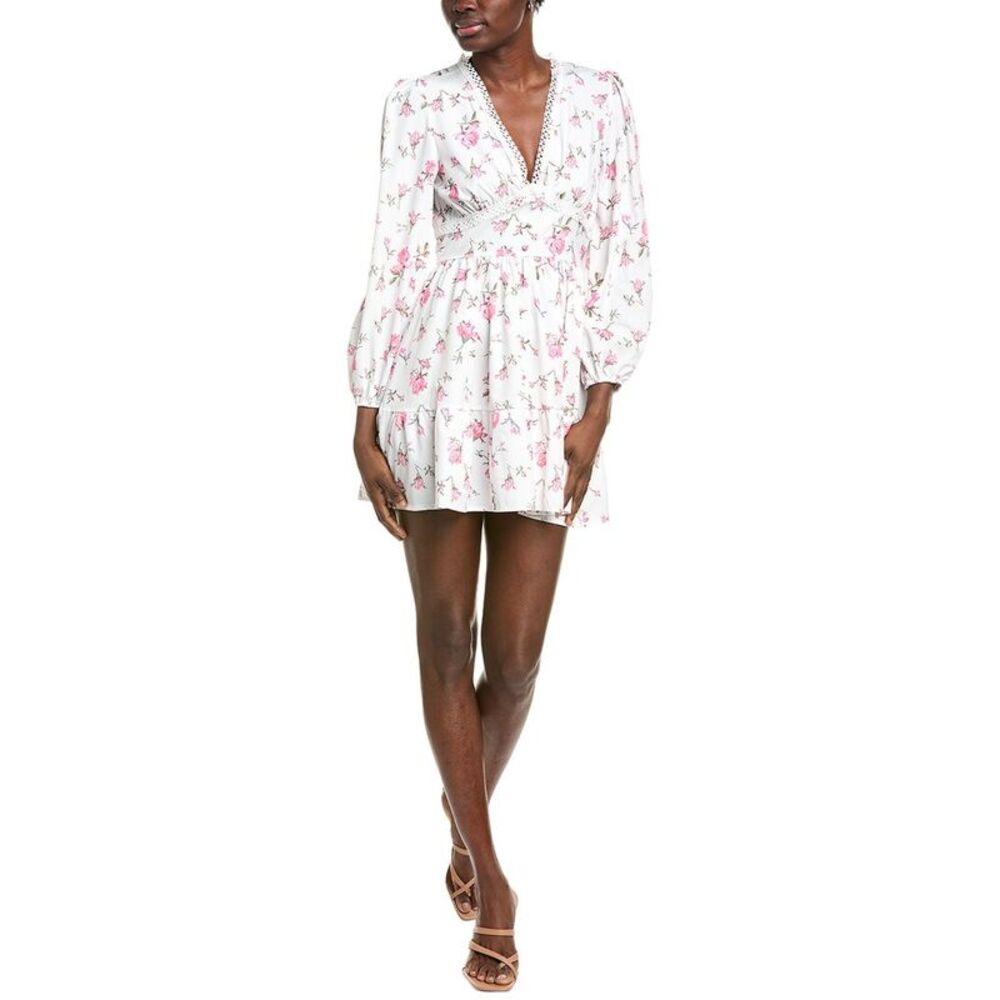 Ipponelli Womens  Floral Mini Dress, Pink
